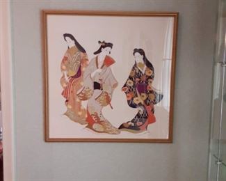 Nice selection of Oriental prints framed