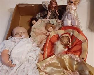 Antique and contemporary dolls