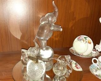 Crystal elephants