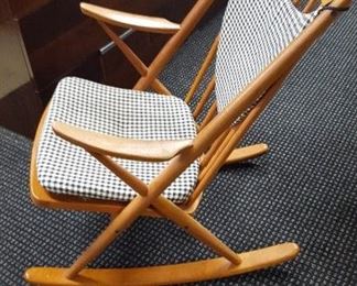  Mid Century Frank Reenskaug Danish Modern Teak Rocking Chair