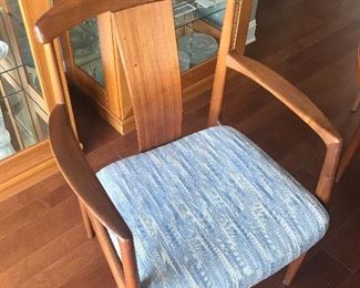 Timeless fabric on these MCM arm chairs 