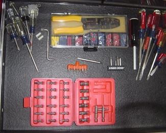 Drill bits and screwdrivers 