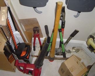 Axes blower hedge trimmers etc