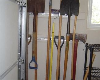 Shovels axes and pitch folks etc 