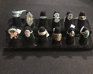 Navajo sterling rings 