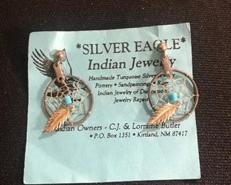 Navajo sterling earrings 
