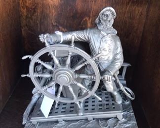 Franklin Mint “ Into the Storm” 1985 Fine Pewter Figure