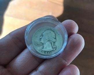 1940 Quarter 90% silver 
