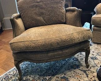 Pair of generous size bergeres by Hancock and Moore