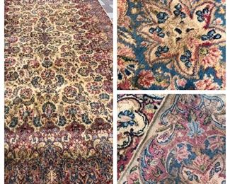 21’3” by 11’8” Kirmin palace sized rug, professionally cleaned