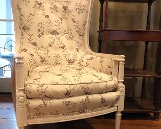Vintage French chair, newly painted and recovered - delightful!