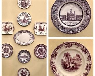 Antique “Mulberry” Stoneware collection, including a most rare example of New Orleans 