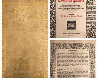 Circa 1893 “The Book of Common Prayer”, DeVinne Press, limited to 525 unnumbered copies