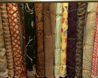Designer fabrics; Thibaut, Ralph Lauren, Schumacher, Cowtan and Tout, Brunshwig and Fils