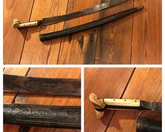 Antique Ottoman Yatagan Sword