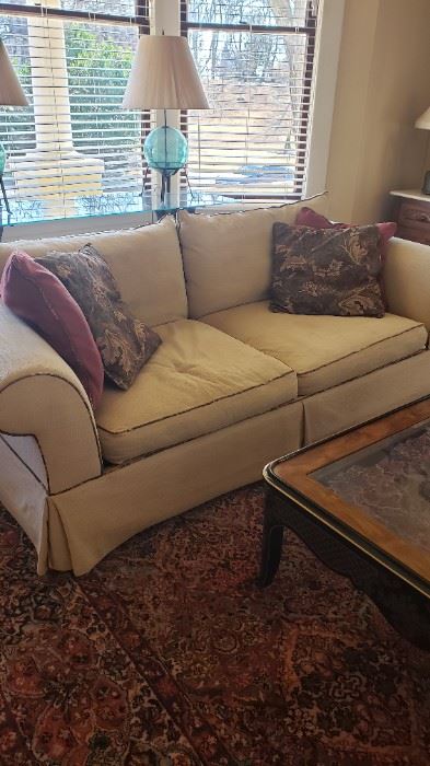 Cream color matching sofas (2)