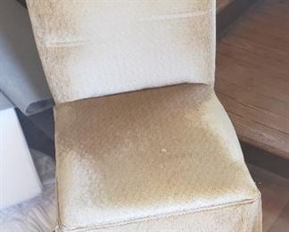 Parson's chair in beige