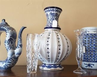 Blue & White accessories (teapot SOLD)