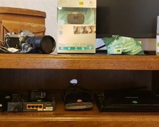 flat screen tv, office, camera