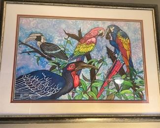 Original art- Amazonian birds  $50