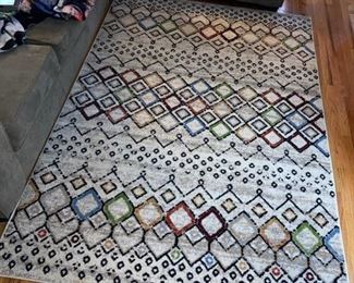 fine geometric area rug [purchased only 2 months ago]  $75