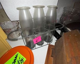 Milk bottles $20