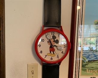 Mickey Mouse watch wall clock