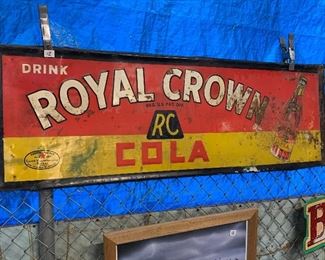 Royal Crown cola metal sign