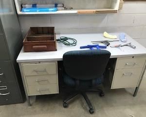 metal desk