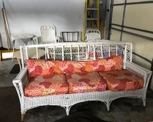 wicker couch
