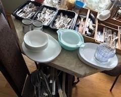 kitchen table and silverware