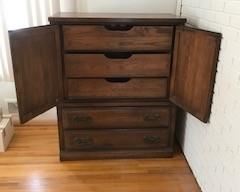tall dresser view of drawers