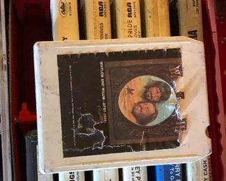 Lots of 8 track audio tapes. 