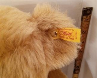 Steiff Bear with rhinestone choker.