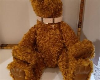 Ben's Bear. X Large brown bear with pink collar.