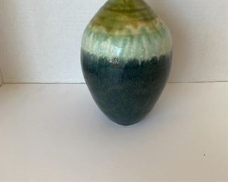 Signed pottery vase. YMC