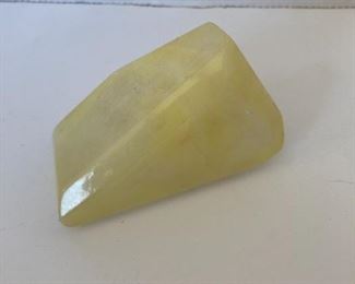 Small yellow stone