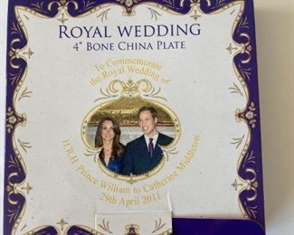 Royal Wedding china plate . Small