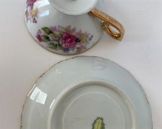 Beautiful tea cup and saucer