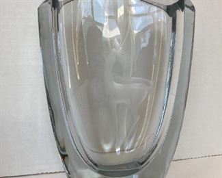 Heavy Lead vase - signed