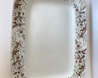Large glass platter