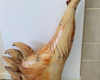 Large chicken art decor