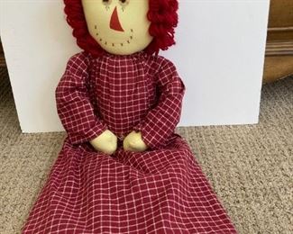 Large Raggedy Anne doll