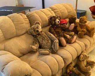 Large Double Recliner Sofa