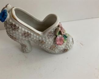 Collectilbe Shoes. Variety of Porcelain, Glass, Wood, Ceramic and plastic. Vintage and modern. Various sizes and shapes!