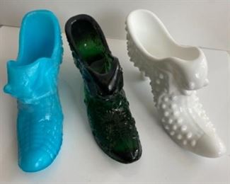 Collectilbe Shoes. Variety of Porcelain, Glass, Wood, Ceramic and plastic. Vintage and modern. Various sizes and shapes!