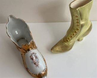 Collectilbe Shoes. Variety of Porcelain, Glass, Wood, Ceramic and plastic. Vintage and modern. Various sizes and shapes!