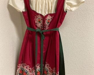Vintage dress with apron