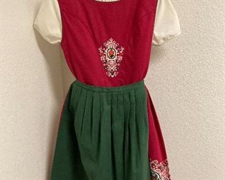 Vintage dress with apron