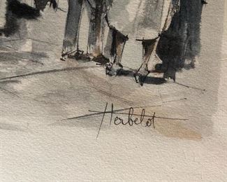 This was painted for the family during a 1960's trip to Paris. It was painted and signed in front of them along the Seine River verified as an original by the owner.